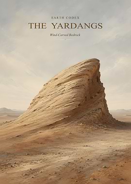 Desert Yardang Geological Formation Landscape
