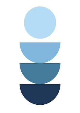 Minimalist Blue Geometric Stack
