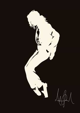 Michael Jackson Silhouette Dance Art
