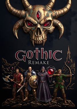 Gothic Remake Fantasy Game Poster
