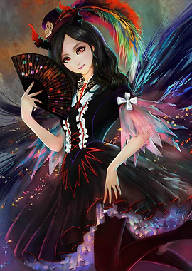 Girl in Gothic Lolita Outfit