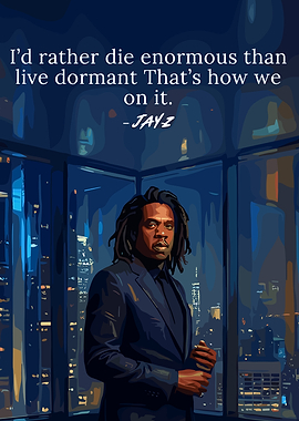 Jay-Z Inspirational Quote Poster