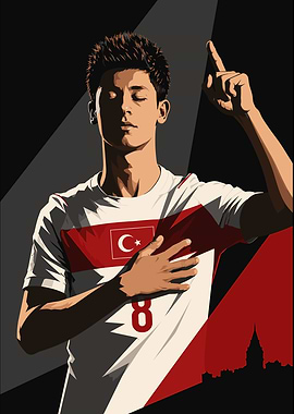 Arda Guler Turkey National Team Illustration