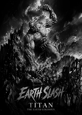 Earth Slash Titan Colossus Poster