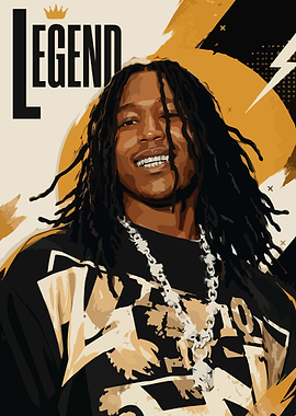 King Von Legend Graphic Poster