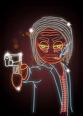 Neon Schedule I Art
