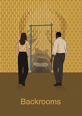Backrooms Mystery Illustration