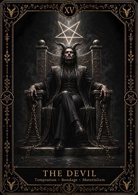 The Devil Tarot Card Illustration