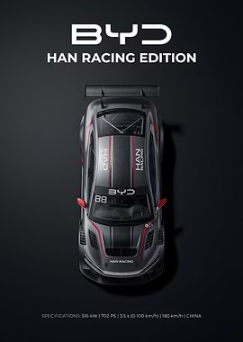 BYD Han Racing Edition Top View