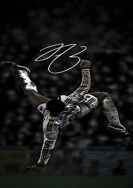 Jude Bellingham Bicycle Kick Poster