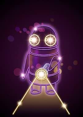 Neon REPO Robot
