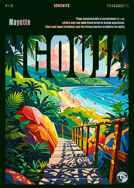 Ngouja Beach Poster