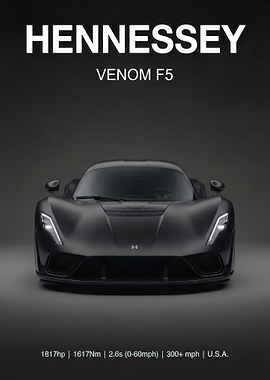Hennessey Venom F5 Hypercar Poster