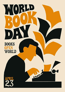 World Book Day Retro Poster