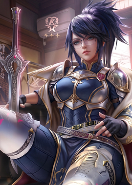 KSON VTUBER Anime Warrior with Sword