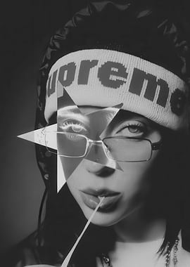 Billie Eilish Supreme Portrait