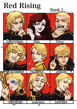 Red Rising Book 1 Character Grid