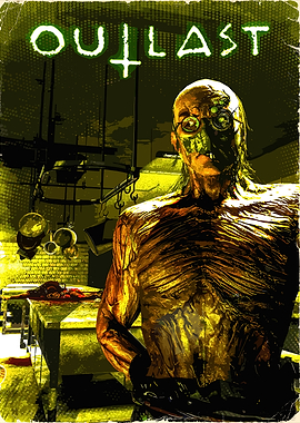 Outlast Dr. Trager Horror Poster