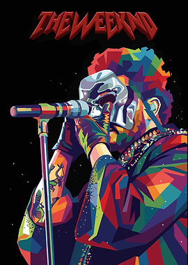 The Weeknd Pop Art Portrait