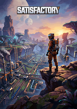 Satisfactory Game Poster
