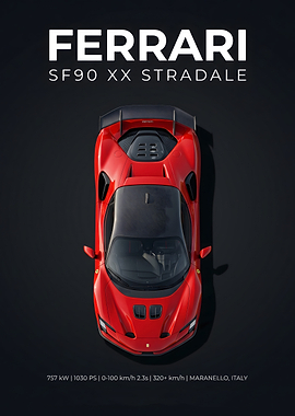 Ferrari SF90 XX Stradale Poster