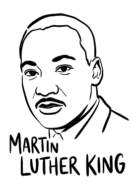 Martin Luther King (MLK) Illustration