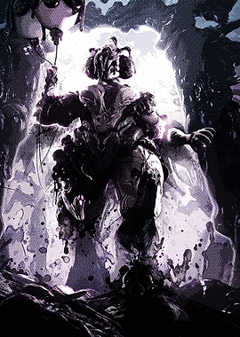 Dark Fantasy Warrior Silhouette