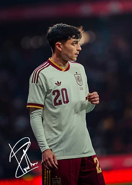 Pedri Spain National Team Portrait