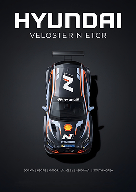 Hyundai Veloster N ETCR Racing Car