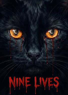 Nine Lives Black Cat Horror Poster