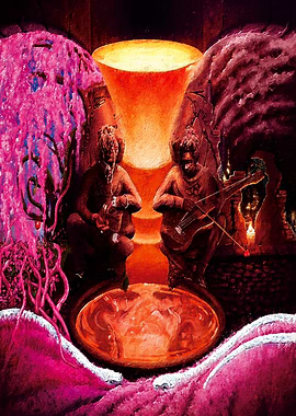 Surreal Musicians and Glowing Chalice
