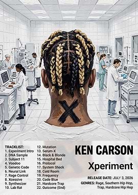Ken Carson Xperiment Album Cover Art