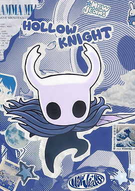 Hollow Knight Blue Aesthetic Collage