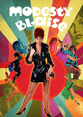 Modesty Blaise Vintage Movie Poster