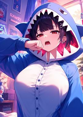 Anime Girl in Shark
