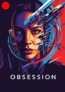 Cyberpunk Portrait Titled Obsession