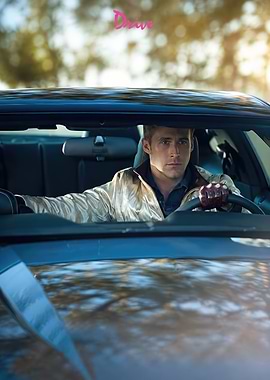 Ryan Gosling in Drive Movie Poster