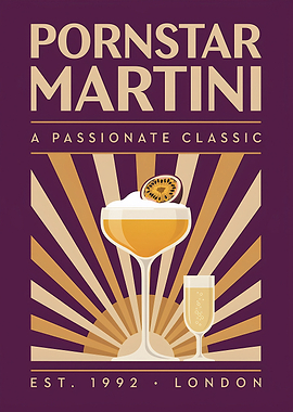 Retro Pornstar Martini Cocktail