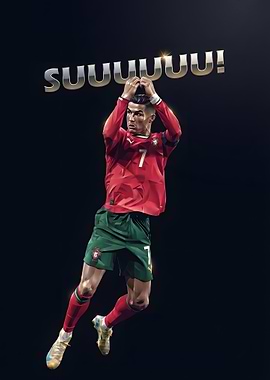 Cristiano Ronaldo Iconic Celebration Poster