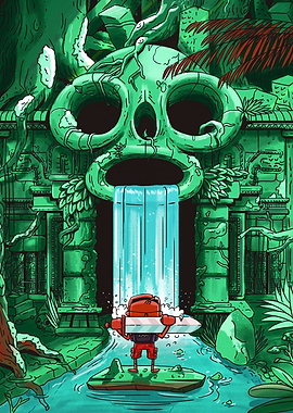 Adventure Time Finn at Skull Temple