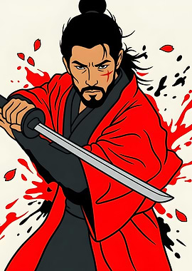 Samurai Warrior with Katana