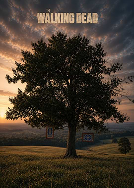 The Walking Dead Tree Poster
