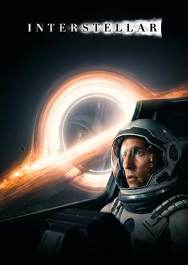 Interstellar Movie Poster with Astronaut