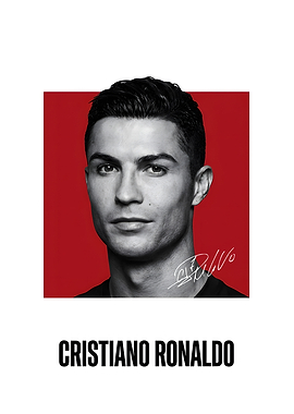 Cristiano Ronaldo Portrait Poster