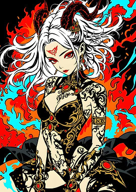 Demon Queen Anime Illustration