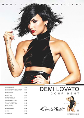 Demi Lovato Confident Album Poster