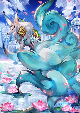 Mystical Nine-Tailed Fox Spirit