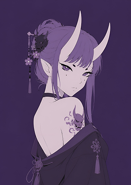 Anime Oni Illustration