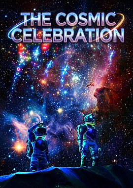 The Cosmic Celebration Space Poster