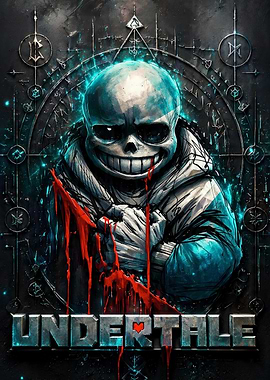 Dark Undertale Sans Poster